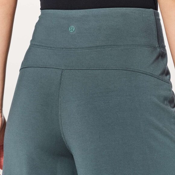 LULULEMON Size 10 Blissed Out Culottes Sea Steel - Size 10 - Picture 3 of 15